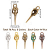 70Pcs 5 Colors Tibetan Style Alloy Pendants FIND-PH0009-19-2