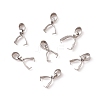 201 Stainless Steel Pendant Pinch Bails STAS-P223-16P-A-3