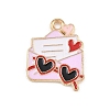 Valentine's Day Alloy Enamel Pendants ENAM-I084-01KCG-33-1