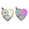 Rainbow Color Alloy Pendants PALLOY-N156-165-NR-2