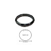 Synthetic Hematite Plain Band Rings BK4832-14-1