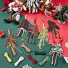 DIY Handmade Woven Cotton Christmas Tree Keychain Making Kits DIY-SC0028-13B-5