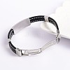 Trendy Unisex PU Leather Cord Bracelets BJEW-E260-05P-2