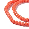 Faceted(32 Facets) Glass Beads Strands EGLA-J042-35A-04-3