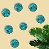 3 Strands Handmade Gold Sand Lampwork Beads Strands LAMP-PA0001-18A-7
