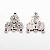 Alloy Rhinestone Connector Settings EA10684Y-1