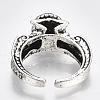 Alloy Cuff Finger Rings RJEW-T006-35C-4