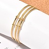 Fashion 304 Stainless Steel Cuff Bangles Torque Bangles BJEW-H473-01G-8