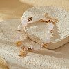 Natural Rose Quartz Bead Bracelets PW-WGFD201-05-1