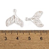 Brass Micro Pave Clear Cubic Zirconia Charms KK-L212-22S-3