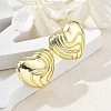 Brass Stud Earrings for Women EJEW-U035-09G-3