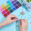1440Pcs 24 Colors Transparent Acrylic Beads MACR-PH0001-98-3