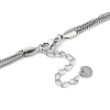 Non-Tarnish 304 Stainless Steel Box Chain Necklaces NJEW-M213-02P-3