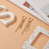 Brass Heart Huggie Hoop Earring EJEW-JE05182-2