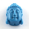 Dyed Buddha Head Synthetical Coral Beads CORA-R011-15D-1