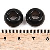 Natural Silver Obsidian European Beads G-G740-14x8mm-44-3