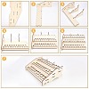 Basswood Leathercraft Tools Storage Rack ODIS-WH0008-12-4