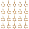 20Pcs Brass Micro Pave Clear Cubic Zirconia Charms KK-BC0015-34G-1