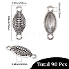 90Pcs Tibetan Style Alloy Sport Ball Connector Charms FIND-SC0023-16-2
