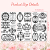 3 Sheets 3 Styles Flower PVC Waterproof Decorative Stickers DIY-WH0404-055-2