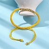 Polyester Cord Braided Bead Bracelets for Women BJEW-L698-01G-03-2