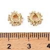 Brass Micro Pave Cubic Zirconia Beads KK-C155-13G-3