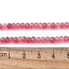 Dyed Natural Malaysia Jade Rondelle Beads Strands X-G-E316-2x4mm-62-2