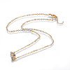 (Jewelry Parties Factory Sale)Brass Cubic Zirconia Pendant Necklaces NJEW-O117-01G-1