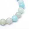 Round Natural Grade A Amazonite Bead Strands X-G-R345-4mm-16-2