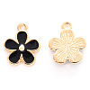 Alloy Enamel Charms X-ENAM-R059-02D-RS-2