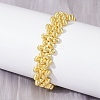 Brass Bracelets for Women BJEW-M104-02G-4