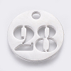 Non-Tarnish 304 Stainless Steel Pendants STAS-F233-28-P-1