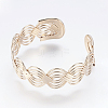 Iron Cuff Bangles BJEW-LT-384-1-KC-1