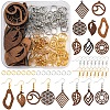 DIY Leaf Dangle Earring Making Kits DIY-FS0008-63B-1