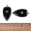 Natural Obsidian Pendants G-Q601-47A-3