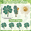 20Pcs Alloy Lapel Pin Backs for Backpack Clothes JEWB-SC0001-94-2
