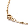 Natural Aquamarine Hexagon & Pearl Braided Pendant Necklace & Dangle Earrings SJEW-JS01263-4