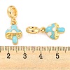 Rack Plating Alloy Enamel Mushroom European Dangle Charms FIND-B034-18G-02-3