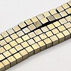 Cube Non-magnetic Synthetic Hematite Beads Strands G-D617-01C-1