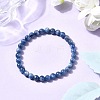 Natural Kyanite Beads Stretch Bracelets for Men Women BJEW-JB12283-1