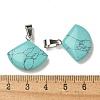 Synthetic Turquoise Pendants G-Z067-05P-10-3