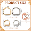16Pcs 4 Styles Alloy Spring Gate Rings FIND-PH0059-72-2