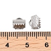 Non-Tarnish 304 Stainless Steel Ribbon Crimp Ends X-STAS-S047-056-5