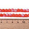 Electroplate Opaque Glass Beads Strands EGLA-Q132-6MM-01C-05-4
