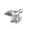 Brass Pave Clear Cubic Zirconia Charms KK-C096-14D-P-2