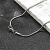 Tarnish Resistant 304 Stainless Steel Snake Chain Necklaces NJEW-M151-11P-1
