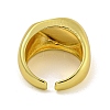 Brass Cuff Rings for Women RJEW-E294-03G-02-3