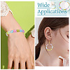 9 Strands 9 Colors  Baking Paint Transparent Glass Beads Strands DGLA-TA0001-38-7
