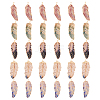 30Pcs 5 Colors Alloy Rhinestone Pendants KK-PH0013-78-1