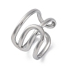 304 Stainless Steel Open Cuff Rings for Women RJEW-F174-03P-2